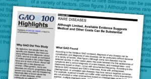Cover image for GAO Highlights 2022: Rare Diseases report