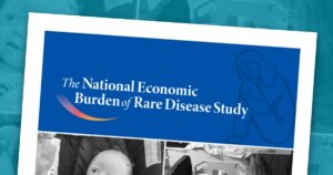 The report cover page for The National Economic Burden of Rare Disease Study