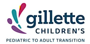 Gillette Children's Pediatric to Adult Transition logo